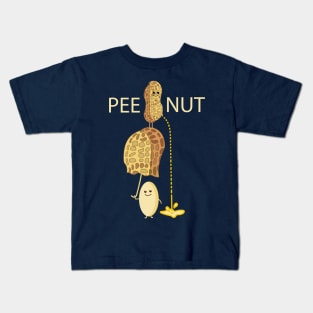 Funny peeing peanut Kids T-Shirt